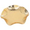 Goldene Obstschale Handgalvanisierungsverfahren Schönes Muster Glattere Oberflächen Snackschale für