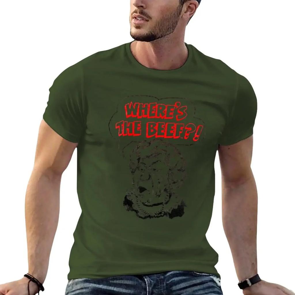 Where's The Beef! T-Shirt Short sleeve tee cute tops slim fit t shirts for