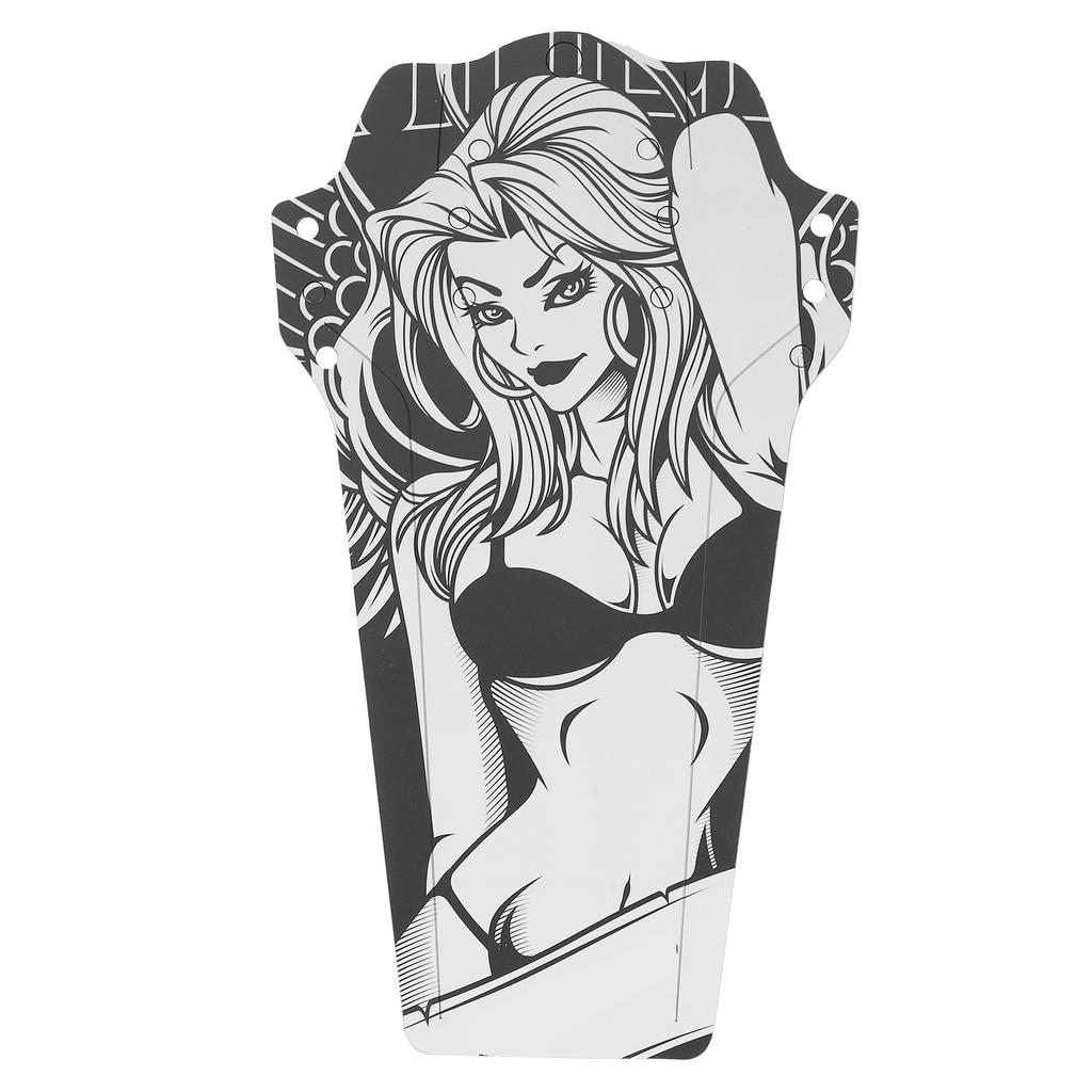 Enlee Mountainbike Vorne Hinten Schutzblech PP5 Kunststoffmaterial Fahrradschutzbleche Zubehör Totenkopf