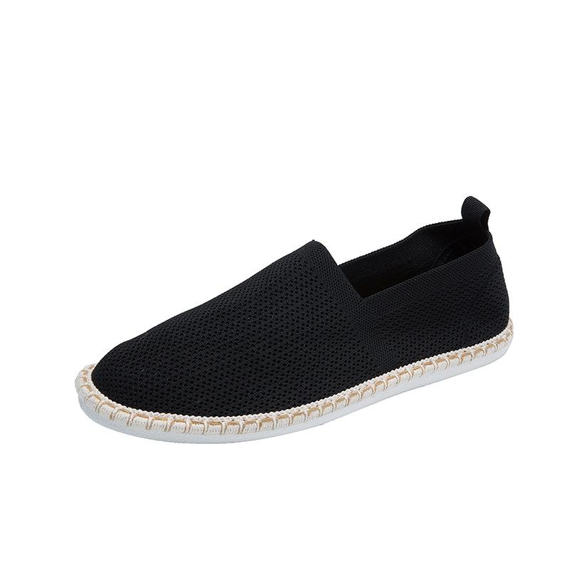 Sommer neue Fischer Schuhe Herren fliegendes gewebtes Mesh atmungsaktive alte Peking Stoffschuhe ein Pedal chinesischer Stil Freizeitschuhe