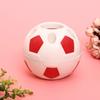 Soccer Shape Plastic Pen Cup Multi Slots Desk Pencil Organiser Storage Container For Pencil Pen Art Brush Makeup Tool