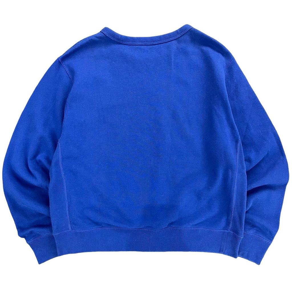Polo Ralph Lauren Bear Pattern Crewneck Fleece Long Sleeve Sweatshirt Women sweatshirt Blue WMPOKNIN6820093-400