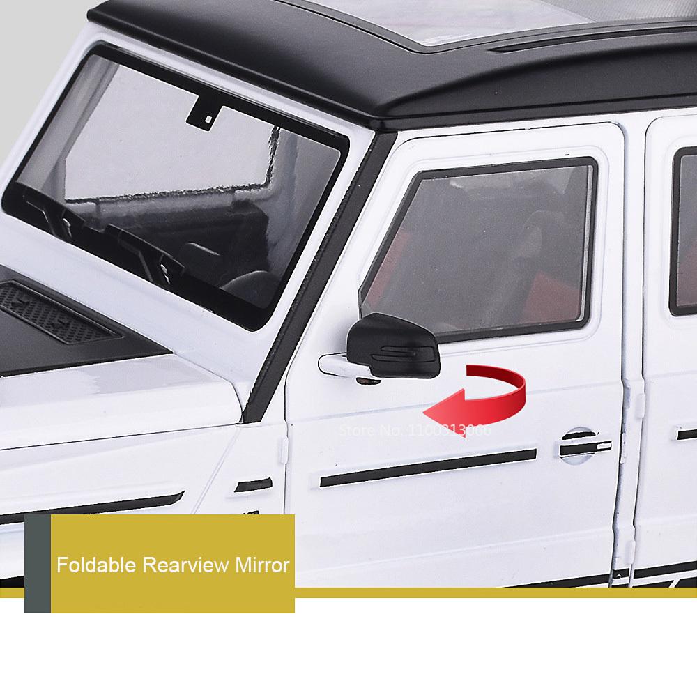 1:18 G63 Night Edition Models Cars Toys Metal Diecast 6 Doors Opened Off-road Vehicle with Light Sound SUV Perfect Gift for Boys