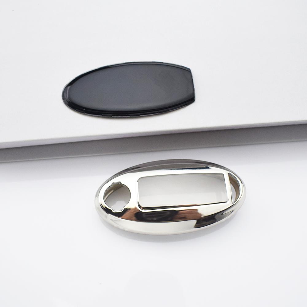 

Для Nissan Leaf Sentra SL Murano Maxima Altima Versa Rogue Мягкий ТПУ Чехол-брелок Держатель для ключа Infiniti Корпус ключа Бесключевой доступ серебряный