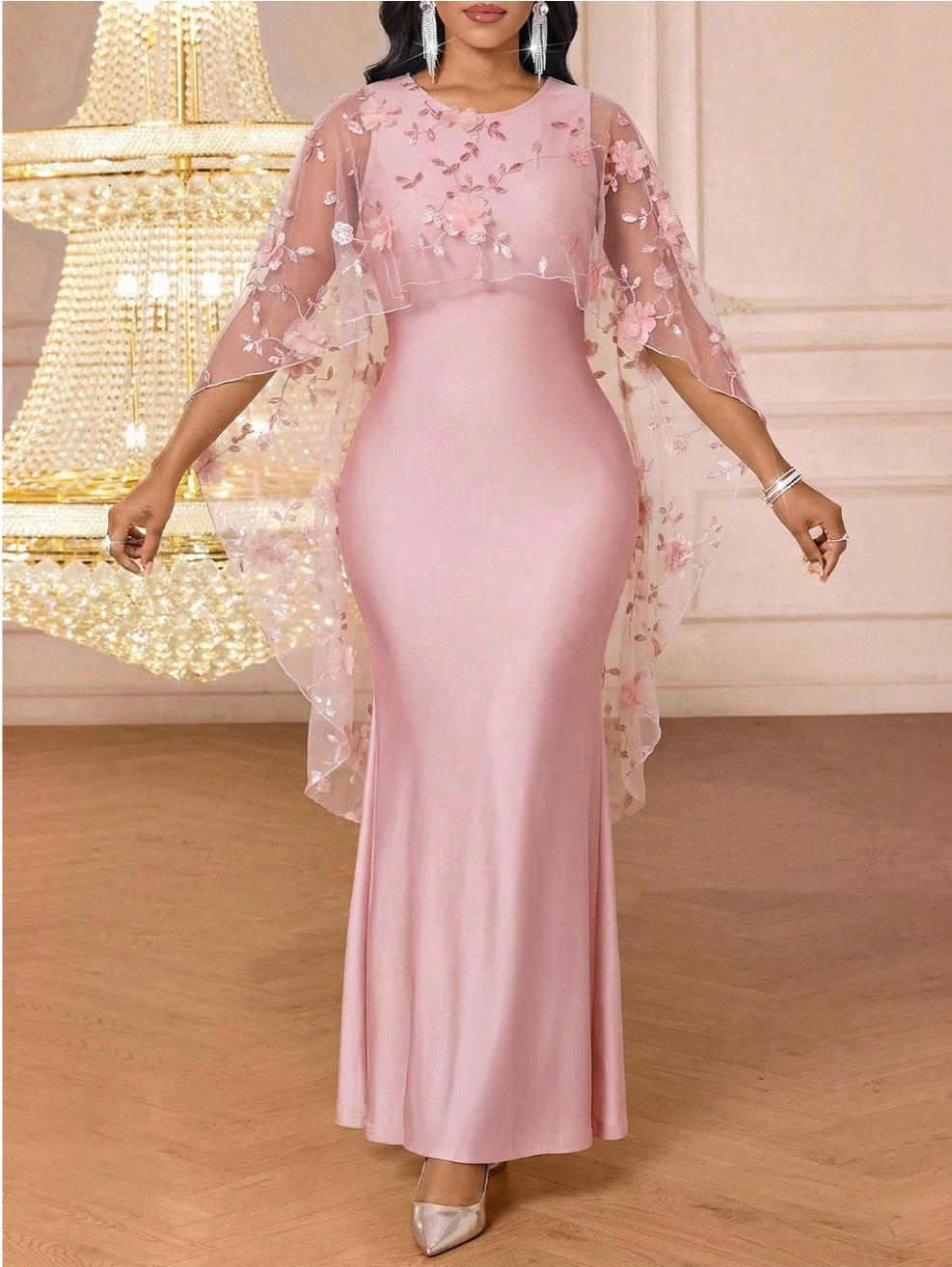 Элегантное Кружевное Безрукавное Приталенное Вечернее Платье Medium