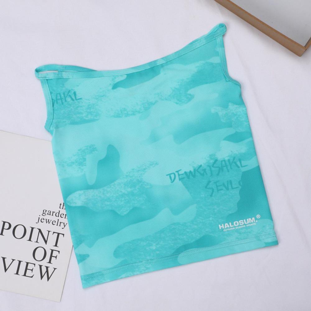 UV Protection Sunshade Veil Face Cover Ear Hanging Ice Silk Face Mask Sunscreen Face Mask  Fishing
