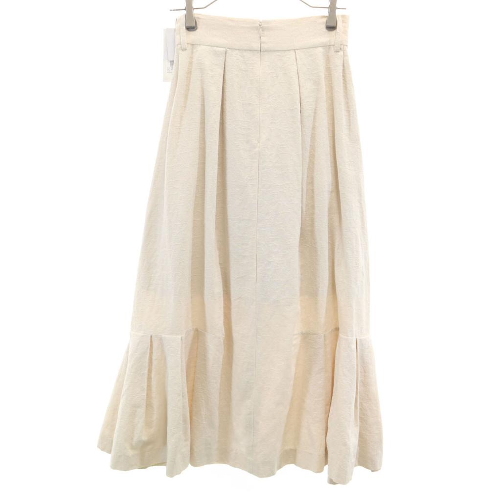 unused SNIDEL Belted Tuck Long skirt 1 beige Women Used