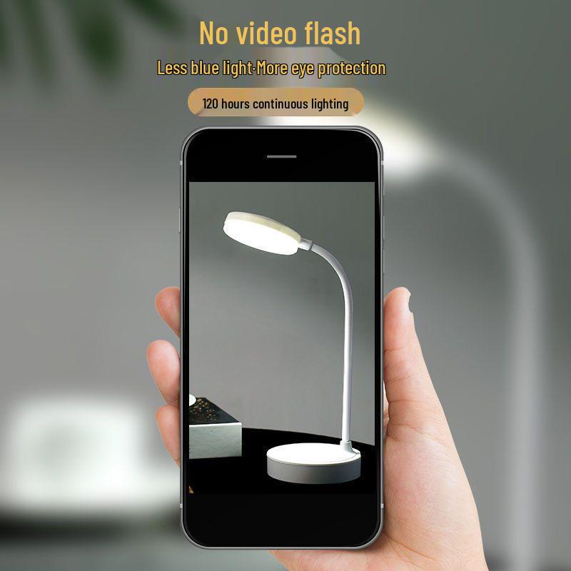 Rechargeable Table Lamp: Ideal for Study, Dorm, Bedroom & Bedside