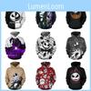 Nightmare Before Christmas Sally And Jack Skellington 3d Hoodie Sweatshirt In Various Sizes