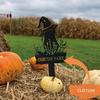 Personalized Metal Cat Yard Stake Halloween Outdoor Decor Garden Sign