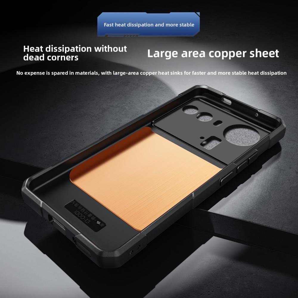 For Nubia Z80 Ultra Case Hard Silicone shockproof Heat dissipation magnetic Protective Back Cover For ZTE Nubia Z80Ultra shell