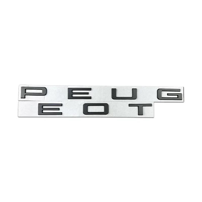 

Metal Car Letter Sticker Side Decal for Peugeot 3008 2008 407 301 206 306 205 307 308 207 208 508 408 4008 Rear Trunk Badge