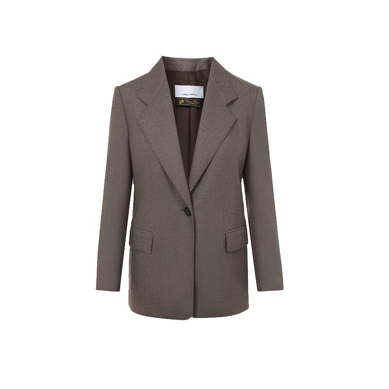 Lancy Women's Wool & Cashmere Blend Notch Lapel Blazer