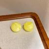 Candy Colored Acrylic Half Dome Stud Earrings With Shiny Glossy Finish Perfect For Daily Wear Parties Vacation/Casual Hangouts