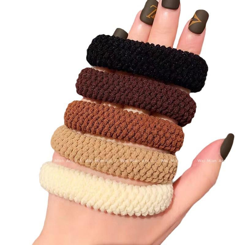 Kräftiges & Dickes Elastisches Gummi-Haargummi - Hoher Pferdeschwanz & Langlebige Schlaufe für Frauen