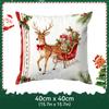 Holly Christmas Tree Cushions Pillowcase Polyester Cushion Cover Throw Pillow Pillowcover Home Car Sofa Decor