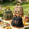 Large Capacity Insulated Outdoor Picnic Crossbody Travel Bag for Camping & Food Storage