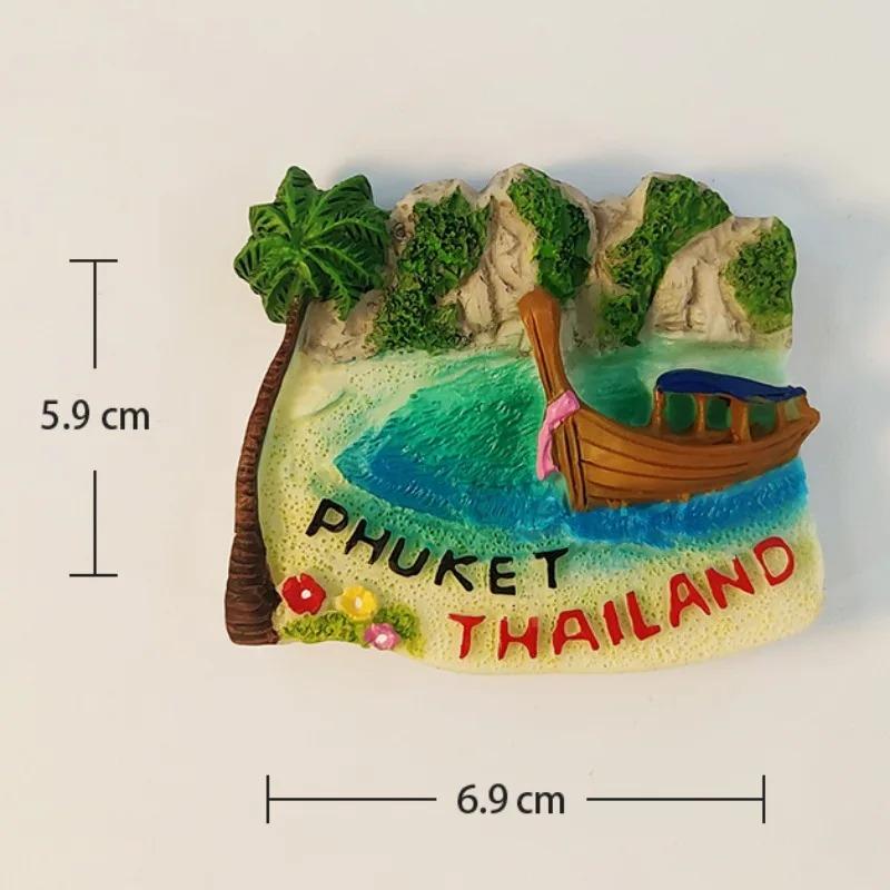 Thailand Souvenirs Phuket Fridge Magnets Home Decor Bangkok Refrigerator Stickers Wedding Gifts