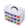 koundeneko Beyblade Holds 30 Clear Divider Removable Parts Large Capacity Storage Box with Easy to Suitable for and Small Case, Beyblades, Case,
