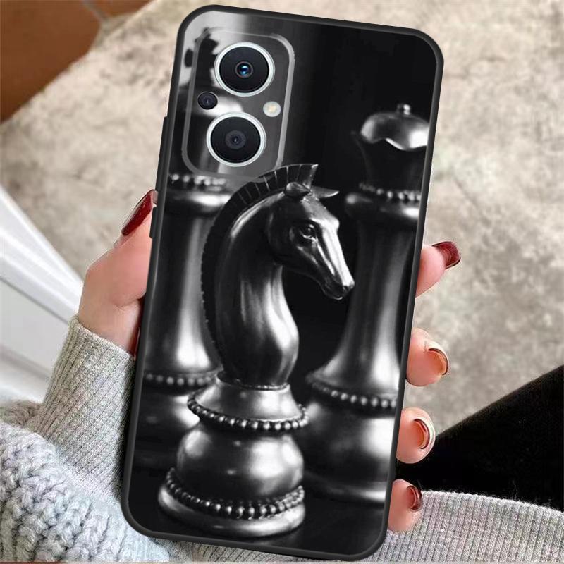 Chess Board Dark Horse For OPPO Reno 8T 7 8 Lite 14F 13F 11F 12F 10 11 12 13 14 Pro OPPO Find X9 X5 X6 X8 Pro Case