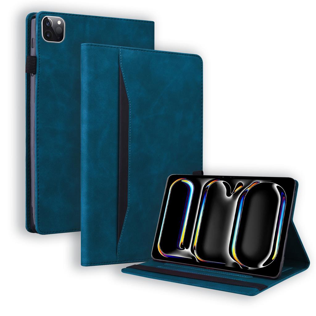 Adatta per iPad Air 13 pollici 2026 custodia piatta in pelle Pro 11 pollici business opaca splicing porta carte