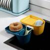Easy Install Suction Cup Sink Shelf Lightweight Punch Free Drain Basket Multi-Purpose Hanging Soap Stand Sink