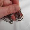 Gothic Pentagram Necklace Pagan Witchcraft Spell Jewelry Satan Star Witch Boho Style