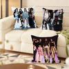 Korea Hot Girls Group Meowv Cushion Cover Silky Short Plush Home Sofa Cushion Cover - Invisible Zipper Home Decoration