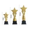 20/24.5/28.5cm Trophy Fidget Toys Plastic Trophy Pentagram Star Small Basketball Trophy Durable Material Golden Medal