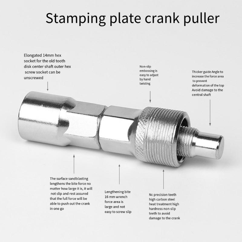 Versatiles Cycle Maintenances Tool Set Removal Installation Cranks Puller Tool Suitable for Various Cyclists