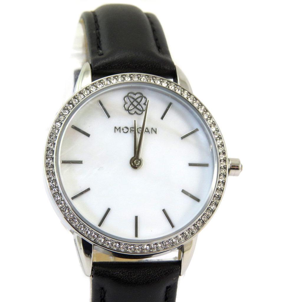 Morgan [P5336] - Montre créateur 'Morgan' noir blanc (Diamonds) - 34 mm