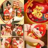 Luxurious 2025 New Year Snake Plush Doll Charming Zodiac Snake For Good Fortune Gifts