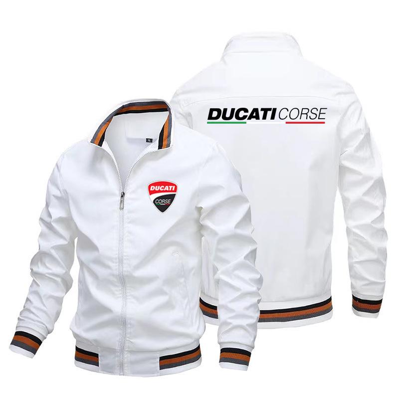 Unisex Autumn Pilot Print Zip-Up Cycling Jacket