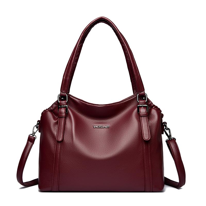 Damen Minimalistische Handtasche, Schultertasche mit großem Fassungsvermögen, Vintage Handtasche, Damenhandtasche, Modische Alltags-Schultertasche