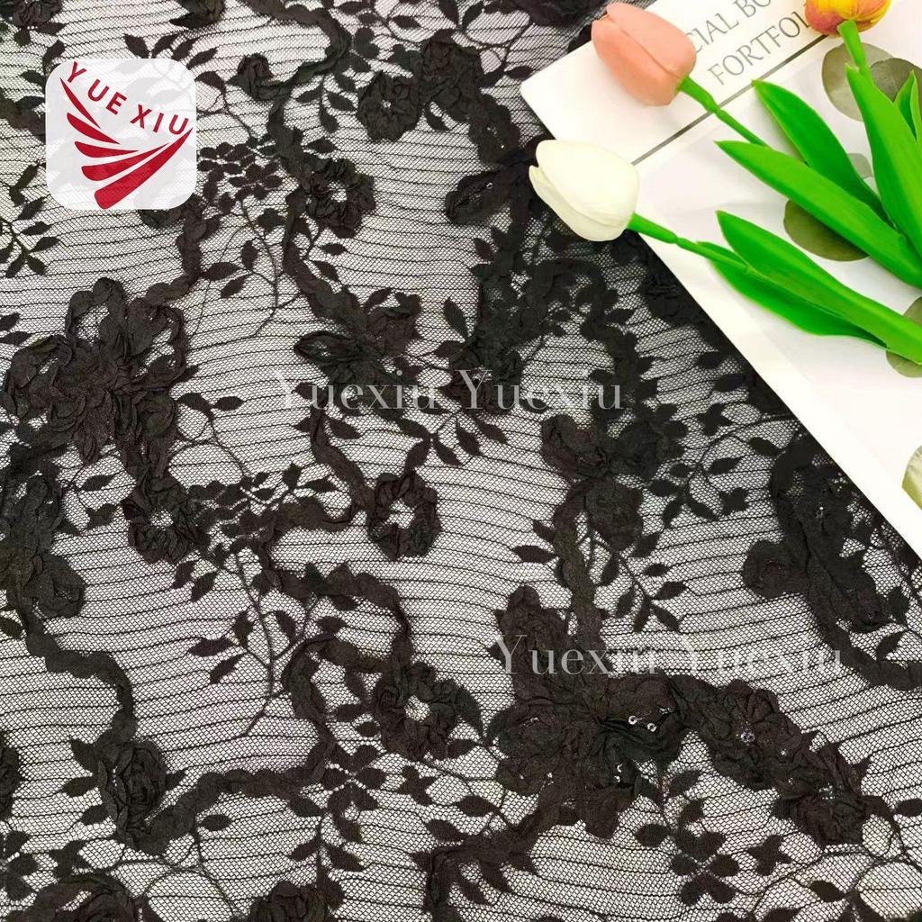 Lace Mesh Ribbon for Crochet Embroidery: 3-in-1 Fabric for French Skirts, Wedding Dresses, Evening Gowns, 3D Embroidery