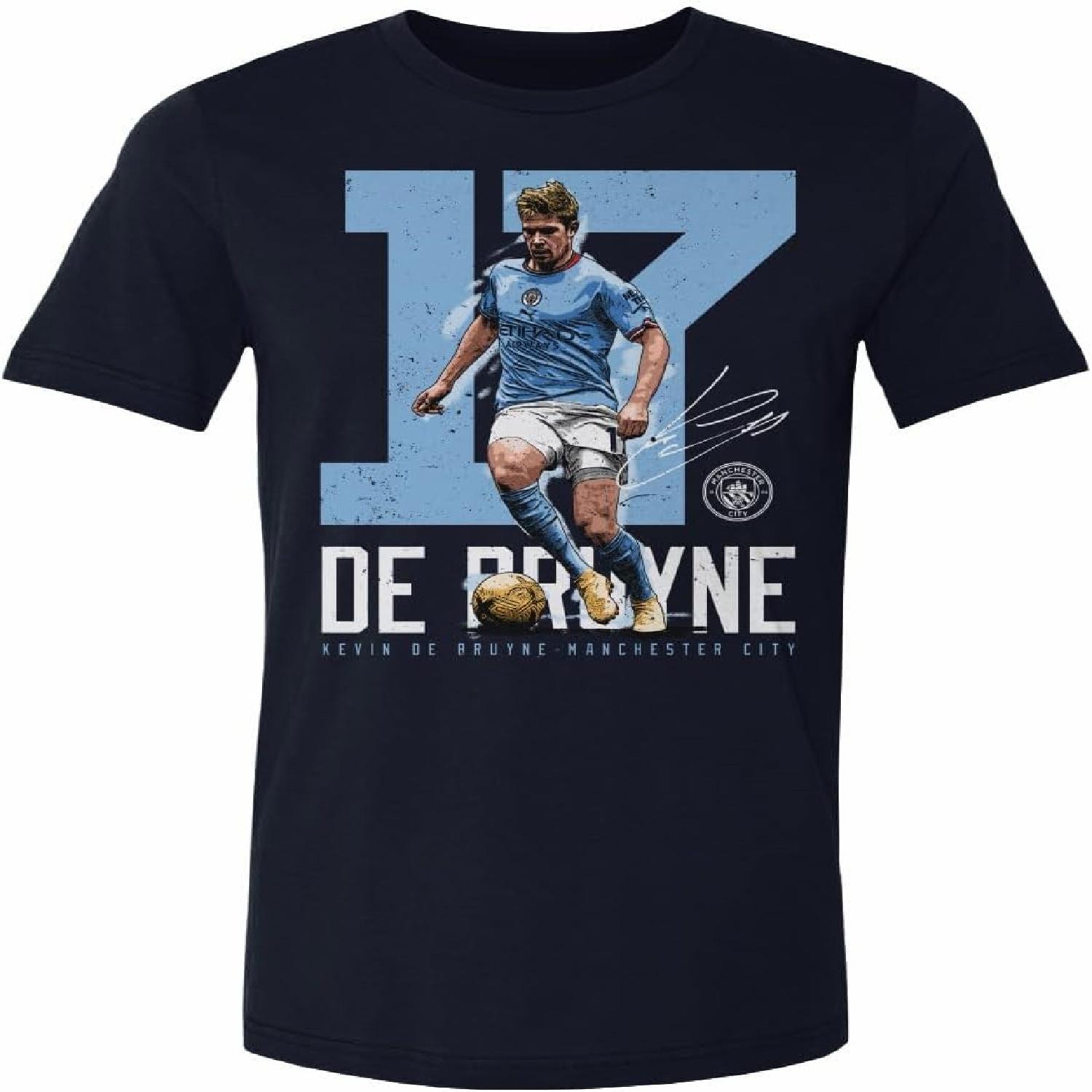 

500 LEVEL Kevin De Bruyne Manchester City Shirt - Kevin De Bruyne Manchester City Bold Number XXXXXL різнокольоровий