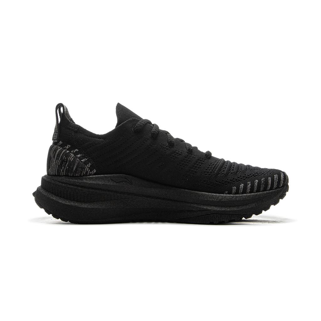New LiNing Comfortable Shock Absorbers Slip Resistant Abrasion Resistant Breathable Low Top Running Shoes Men's Black ARSU065-2