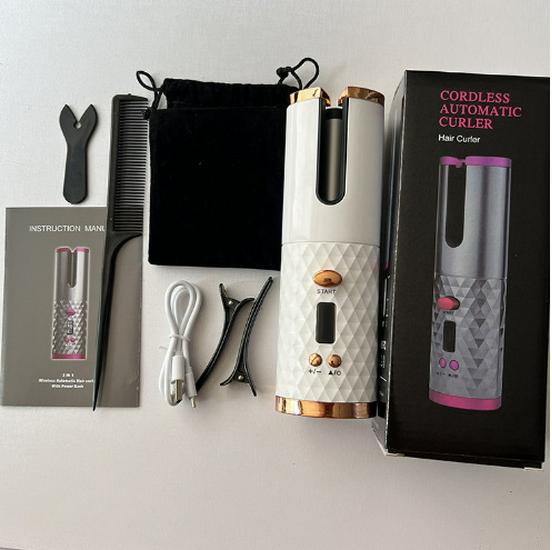 Unisex Wireless Auto Curling Iron - No-Scald, Effortless Styling Tool