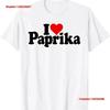 I LOVE HEART PAPRIKA SPICE T Shirt Vintage Washed Stretched Stylish Breathable Homme Comfortable Fashion Vintage Washed Graphic