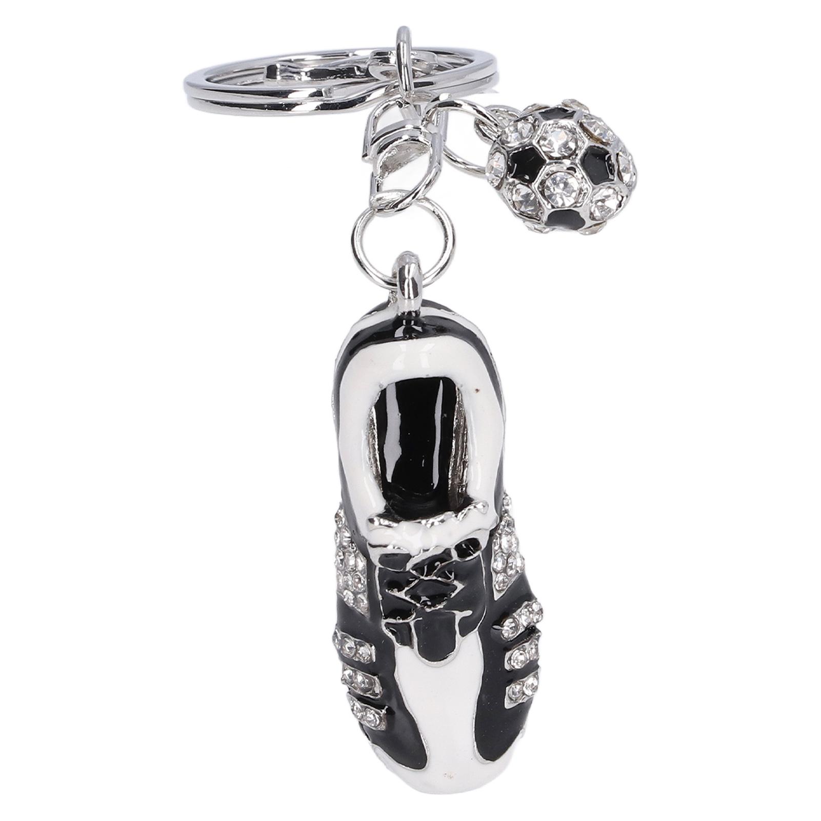 

Rhinestone Keychain Cute Exquisite Sneaker Shape Bag Purse Decorative Pendant Ornament AccessoriesSilver срібний