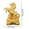 2026 Zodiac Statue Chinese New Year Blessing Horse Statue Home Decor Zodiac Horse Sculpture Golden Feng Shui Horse Sculpture