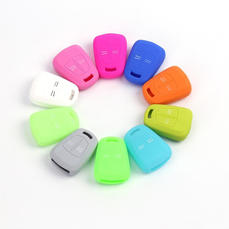 2 Button Silicone Remote Car Key Case Cover Holder For Opel Corsa D ASTRA H Meriva Vectra Zafira Signum Agila