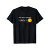 Funny Flat Earth Astronomy T-Shirt / Well This Is Awkward Solar System Black Space With Planets / Casual Everyday Formal Events / Machine Washable /
