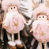 Christmas Plush Angel Doll Pendant Cute Christmas Tree Figurine Pendant Home Christmas Decor Crafts Children's Christmas Gifts