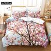 Fresh Flowers Queen Bedding Set Duvet Cover Kids Bedroom Bed Set Comforter Cover Set King Size Duvet Cover Set Bedding Sets