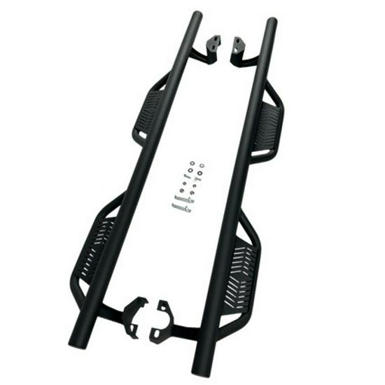 

Suitable for 18-26 JL Wrangler: Off-Road Side Steps Round Tube Bull Bar for 4-Door Models Megit