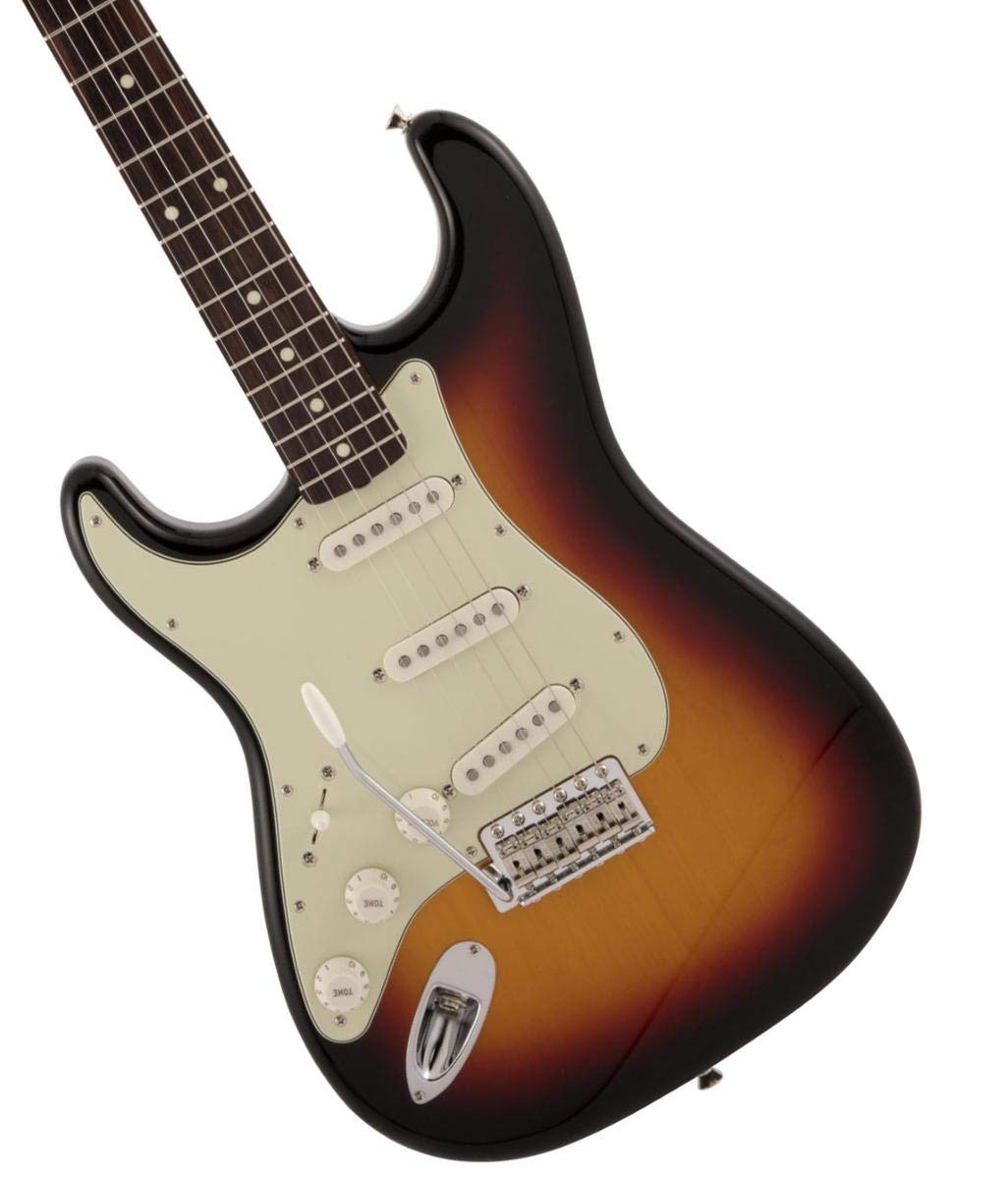 Chitarra elettrica Fender Made in Japan Traditional 60s Rosewood Sunburst Stratocaster®, per mancini, tastiera, 3 colori