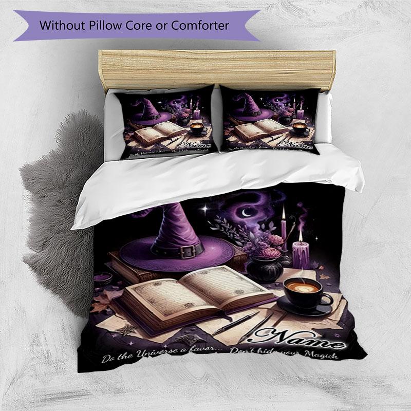 3PC Custom Name Unleash Inner Magic Bedding Set Printed Bedding Set Duvet Cover Closure Includes 1 Duvet Cover & 2 Pillowcases for All Seasons Bedroom