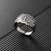 Trendy Retro Knight Shield Cross Ring Charming Men's Ring New Fashion Cross Amulet Jewelry Hip Hop Punk Accessories Party Gift