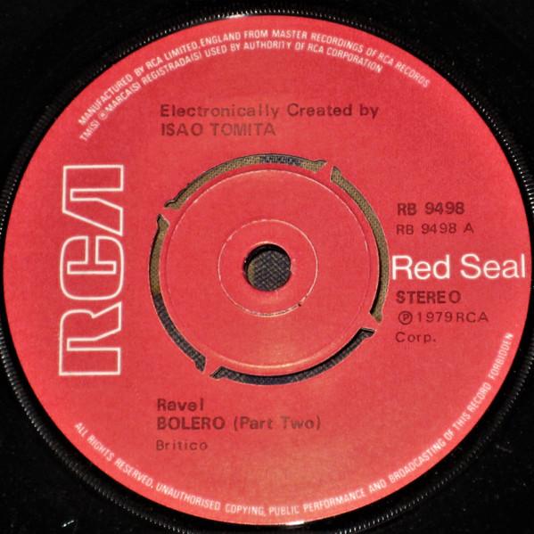 

7inch Record TOMITA Ravel Bolero RB9498 RCA Red Seal 1979 UK Dance Electronica Used